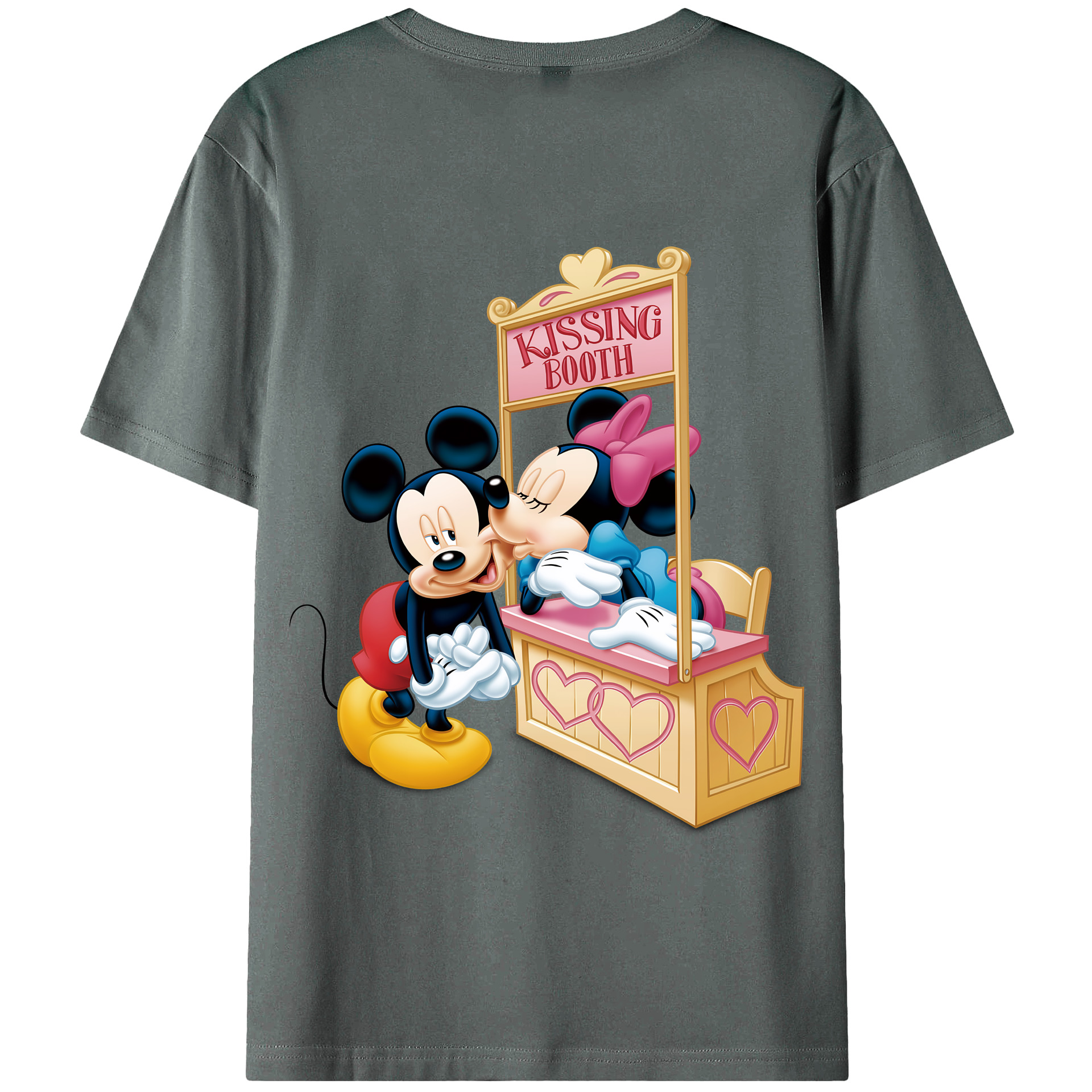 （画像用） ミッキーマウス Mickey Mouse 綿100％半袖Tシャツ（背面プリント）
